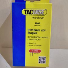 Tacwise 91/15mm Staples (1000)