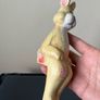 Carved Wooden Rabbit Shelf Sitter Image 4