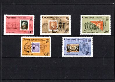1990 Guernsey 150th Anniversary of the Penny Black Commemorative Stamps Mint Never Hinged (MNH)