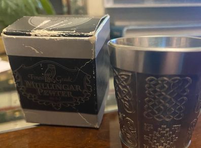 Mullingar Pewter Celtic Whiskey Shot/Measure