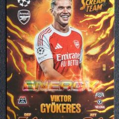 Topps Match Attax 2025/26 Scream Team Energy Card Viktor Gyokeres Arsenal