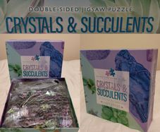 Crystals & Succulents Double Sided 1000pc Jigsaw Puzzle