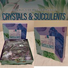 Crystals & Succulents Double Sided 1000pc Jigsaw Puzzle