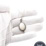 Vintage 925 Sterling Silver Italian Mother of Pearl Necklace Image 7