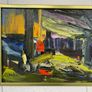 expressionistic oil on canvas signed Clarke Image 2