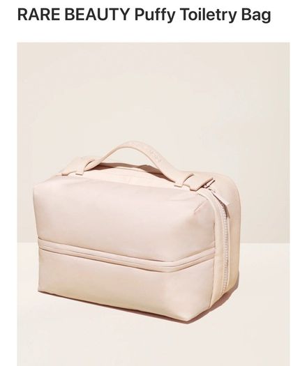 RARE BEAUTY Puffy Toiletry Bag new limited edition