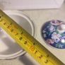 Vintage Otagiri Trinket Box Blue Gold trim Round Floral Fraser Collection Japan Image 5