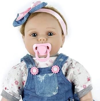 22inches Reborn Girls Baby Dolls Realistic Soft Silicone Newborn Doll Realistic Handmade Doll Children Babies Kids Toys
