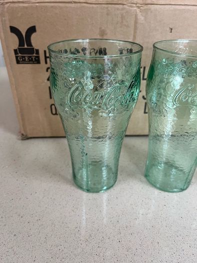 Coca Cola Set of Four Plastic Glasses