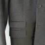 SANDRO Coat men XS grey great quality wool cashmere and condition Image 6
