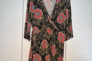 Faux wrap mini dress