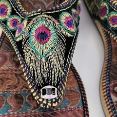 Ethnic style thong sandals Sz 7UK (Fit 6.5 - 7UK)
