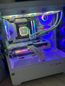 All white gaming PC