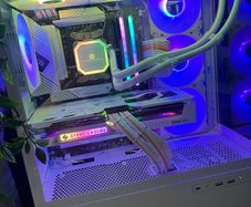 All white gaming PC
