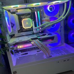 All white gaming PC