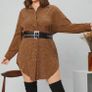 Leopard Button Front Tunic Top Image 4
