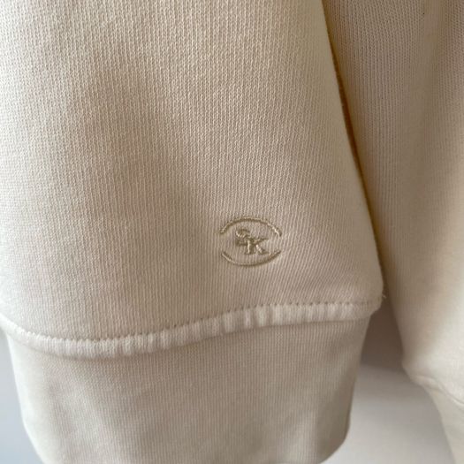 Sinead Keary The Label Asymmetric Cutout Cream Sweatshirt