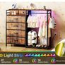 Chest of Drawers Bedroom with Hanging Rail, with LED Lighting and Power Socket Image 7