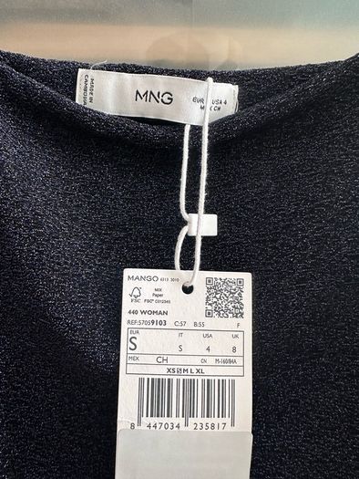 Mango  lurex dress