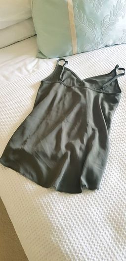 Miss Selfridge Khaki Green Top - Size 8