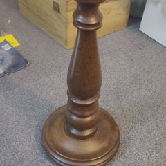 Wooden turned lamp base, vintage