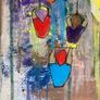 Original Abstract Painting of Cyclists Tour De France The Peleton Bike Bicycle Art  Gift Image 6