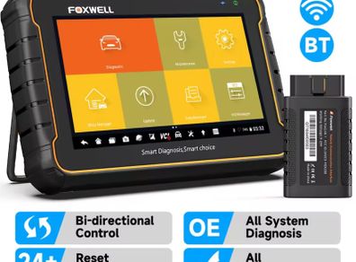 FOXWELL GT60 Bluetooth bidirectional OBD2 Diagnostic Tool Full System Active Test Car Code Reader 24 Reset Service Professional OBD 2 Automotive Scanner