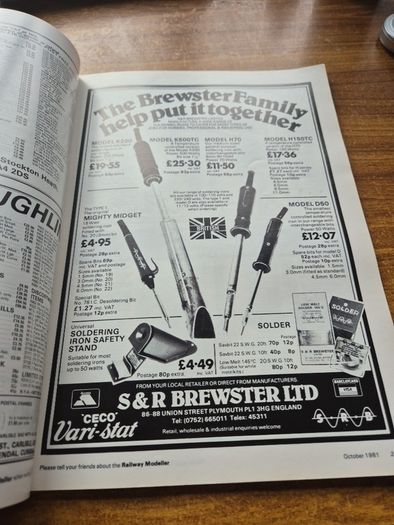 Rare Find: Vintage Railway Modeller. October 1981