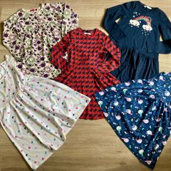 Girls jersey dresses 8-10y