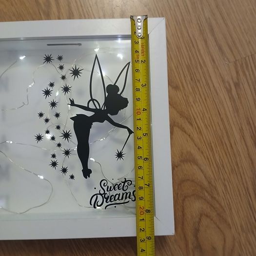 Personalised "Niamh" Box Frame with Fairy Lights