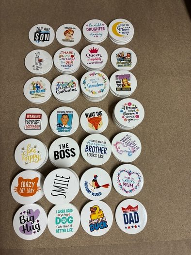 Variety of mugs and coasters