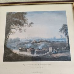 Framed print Ringsend and Irshtown from the Grand Canal, Dallin by John Henry Campbell 1755 / 1828 The National Gallery of Ireland