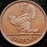 [#2109] - Ireland 1940 | Irish 1d | Irish One Penny | Hen and Chicks | KM.11 Image 2