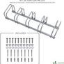 5 Bike Stand Floor or Wall mounted bike rack for garage Bicycle Parking rack Cycle Storage Locking Stand Image 3