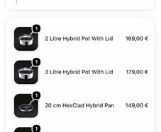 Unopened Brand New 5x Hexclad Pots & Pans