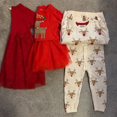 9-12mnts baby girl Christmas clothes bundle