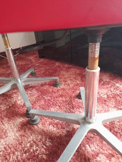 Red Leather Swivel Chair/s