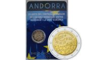 Andorra 2 Euro Base Metals Brilliant Uncirculated Coin 2022 - 10 years of currency agreement between Andorra and the EU