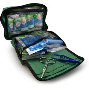 90 Piece Premium Kit Includes Eyewash, 2 x Cold (Ice) Packs and Emergency Blanket for Home, Office, Car, Caravan, Workplace, Travel - Astroplast First aid Kit Bag (FREE POSTAGE)