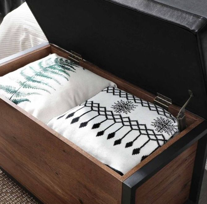 NEW Bench With Storage Ottoman - FREE P&P