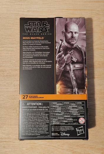 Star Wars Migs Mayfeld 6" Scale Black Series New & Unopened