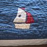 The White Company nautical theme Anglesey quilt and cushion Image 3