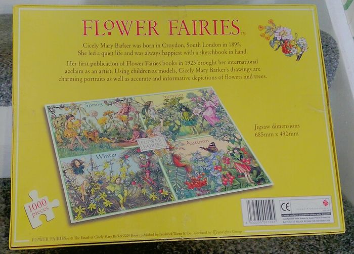 1000 piece Flower Fairies Jigsaw 5 euro
