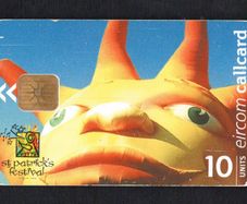 2000 Ireland 10 unit St Patrick's Festival in the year 2000 (ODS3) Call Card Used