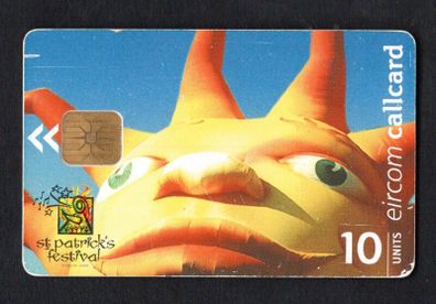 2000 Ireland 10 unit St Patrick's Festival in the year 2000 (ODS3) Call Card Used