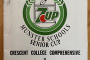 1990 Crescent College Comprehensive (Limerick) v Rockwell College (Tipperary) - Munster Schools Senior Cup Final Programme