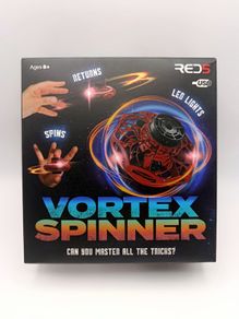 Vortex Spinner Red Fidget USB Rechargeable Flying Boomerang Toy LED light New