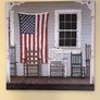 NEW Signed 'Chair Family With Flag' Canvas Image 5