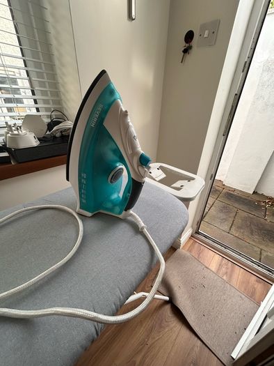 iron and ironing board