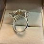 Star shape ring with yellow stones Image 4